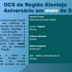 Aniversário em maio 2021 OCS da Região Alentejo