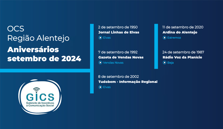 OCS Região Alentejo – Aniversários setembro 2024